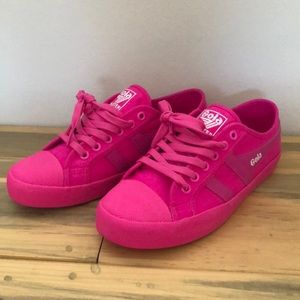 Neon Pink Gola Sneakers